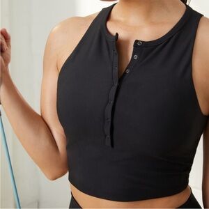 NWT Abercrombie YBP Henley Slim Tank Curve Love XXL